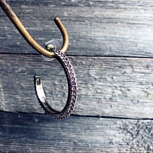 Half hoop earrings by Cache